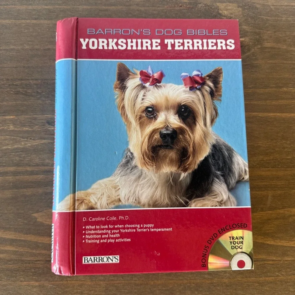Barron's Dog Bibles Yorkshire Terriers Hardcover Book w/ Bonus Training DVD 2009